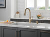 Single Handle Pull-Down Kitchen Faucet with Soap Dispenser and ShieldSpray&reg; Technology