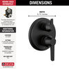 14S Integrated Diverter Trim - 6 Setting
