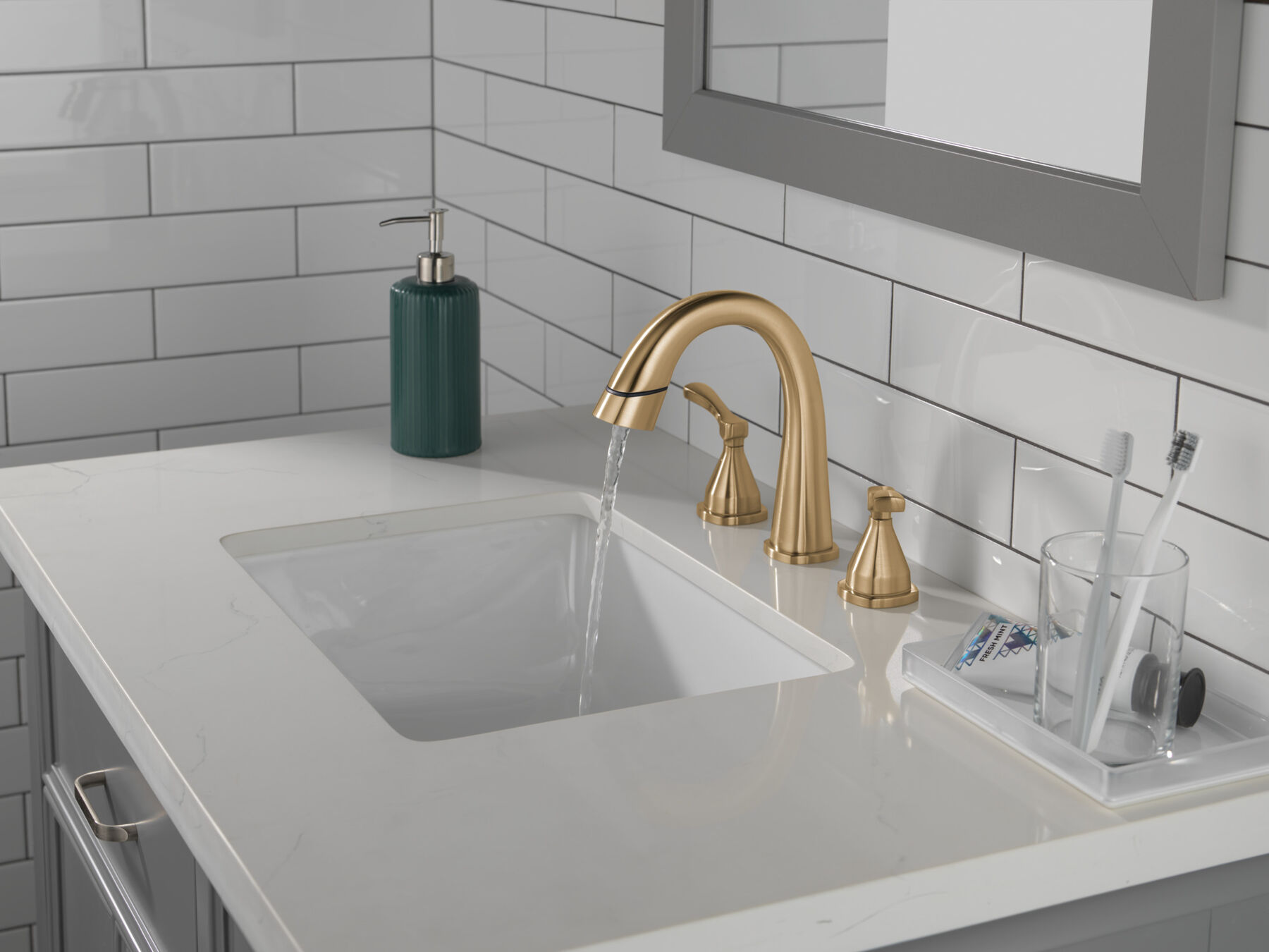 Two Handle Widespreadh Pull Down Bathroo (Recertified)