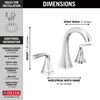 Two Handle Widespread Bathroom Faucet (Recertified)