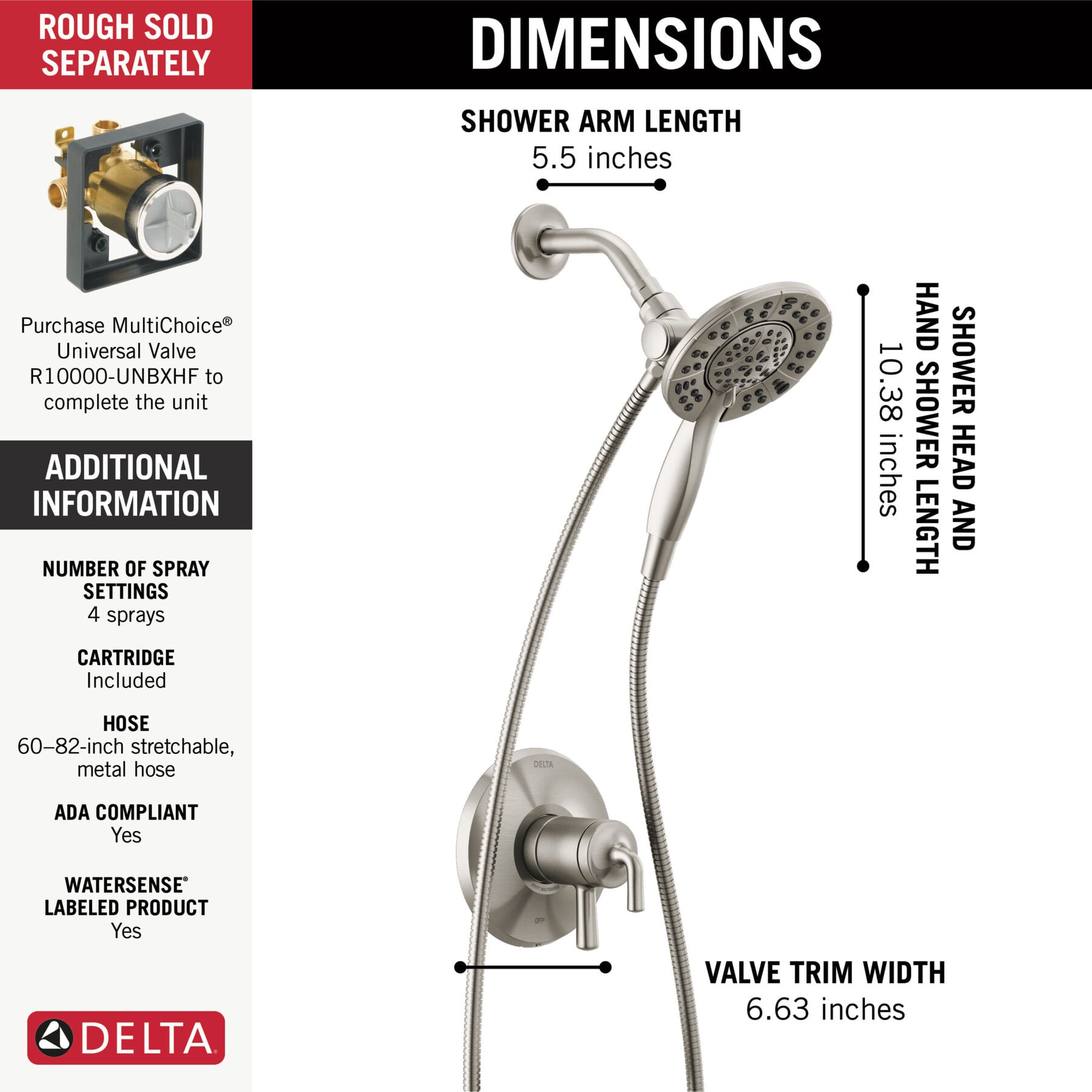 Monitor 17 Series Shower Trim