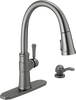 Single Handle Pull-Down Kitchen Faucet with Soap Dispenser and ShieldSpray&reg; Technology (Recertified)