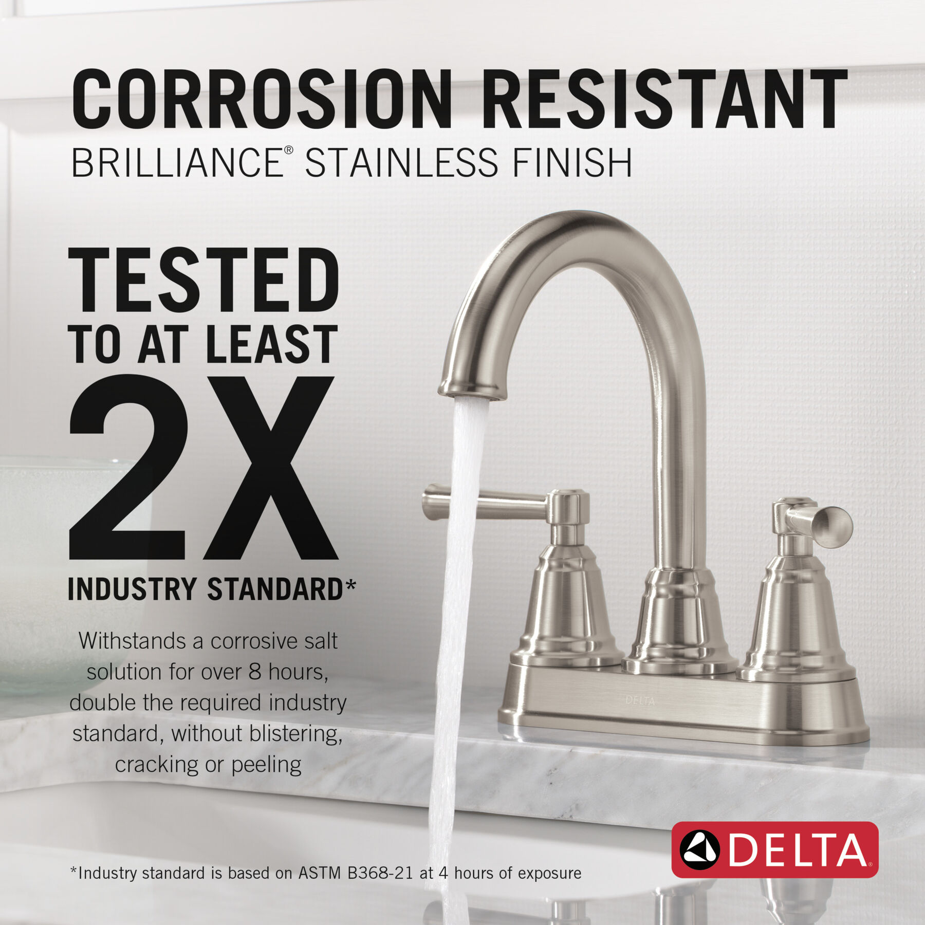 Two Handle Centerset Bathroom Faucet