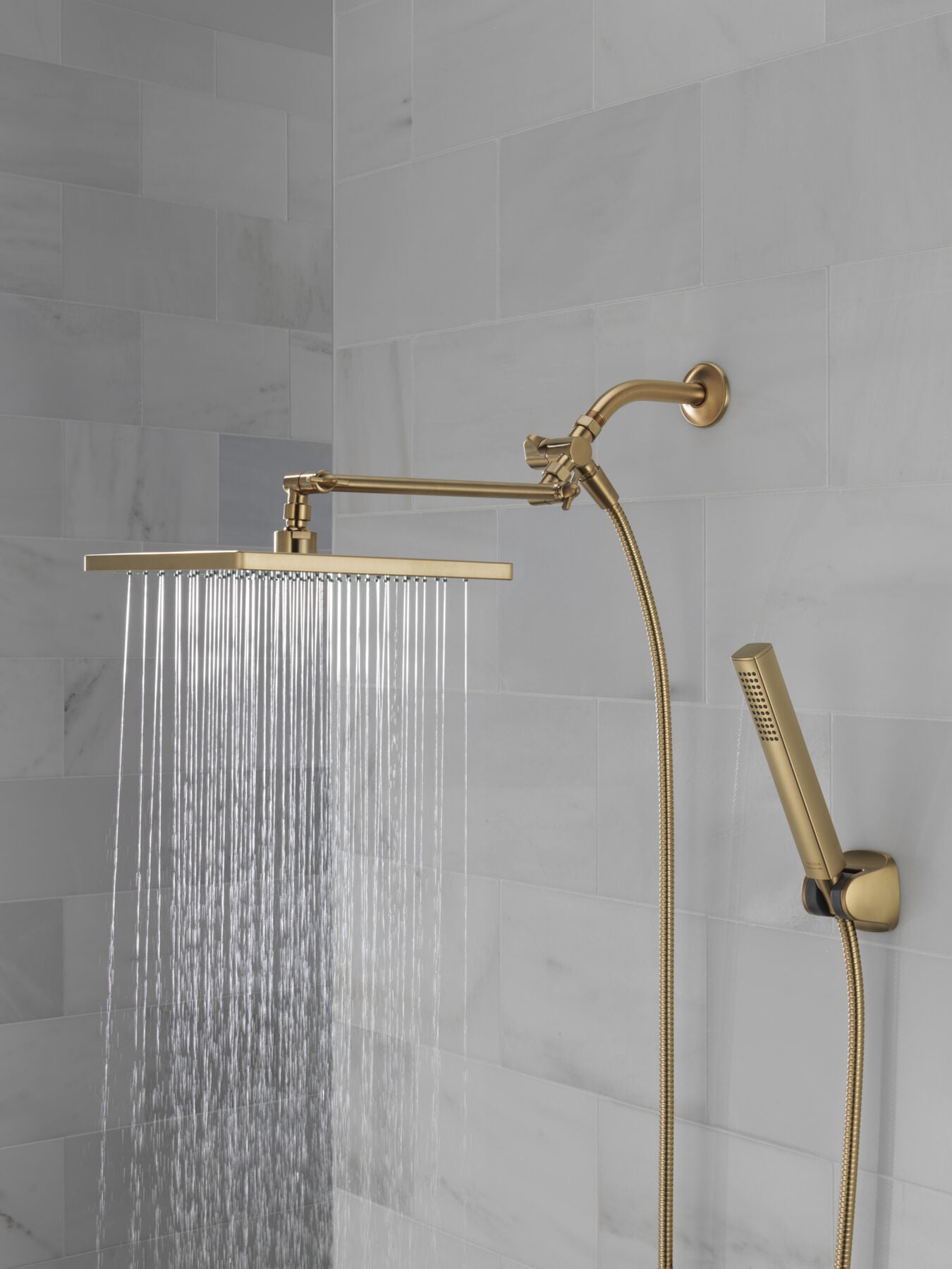 10 inch Raincan Shower Head & Hand Held Combo with Adjustable Extension Arm