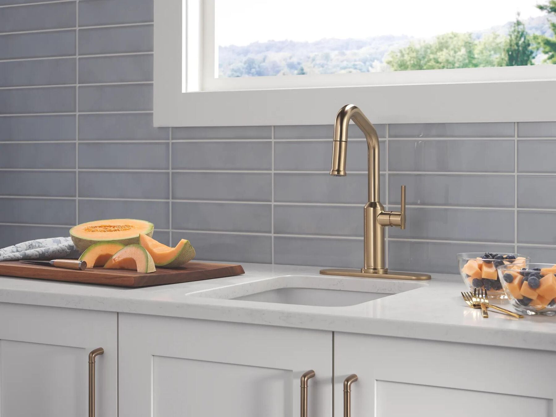 Single Handle Pull-Down Bar/Prep Faucet