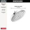 H2Okinetic&reg; 6-Setting 8-inch Raincan Shower Head