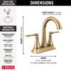 Two Handle Centerset Bathroom Faucet