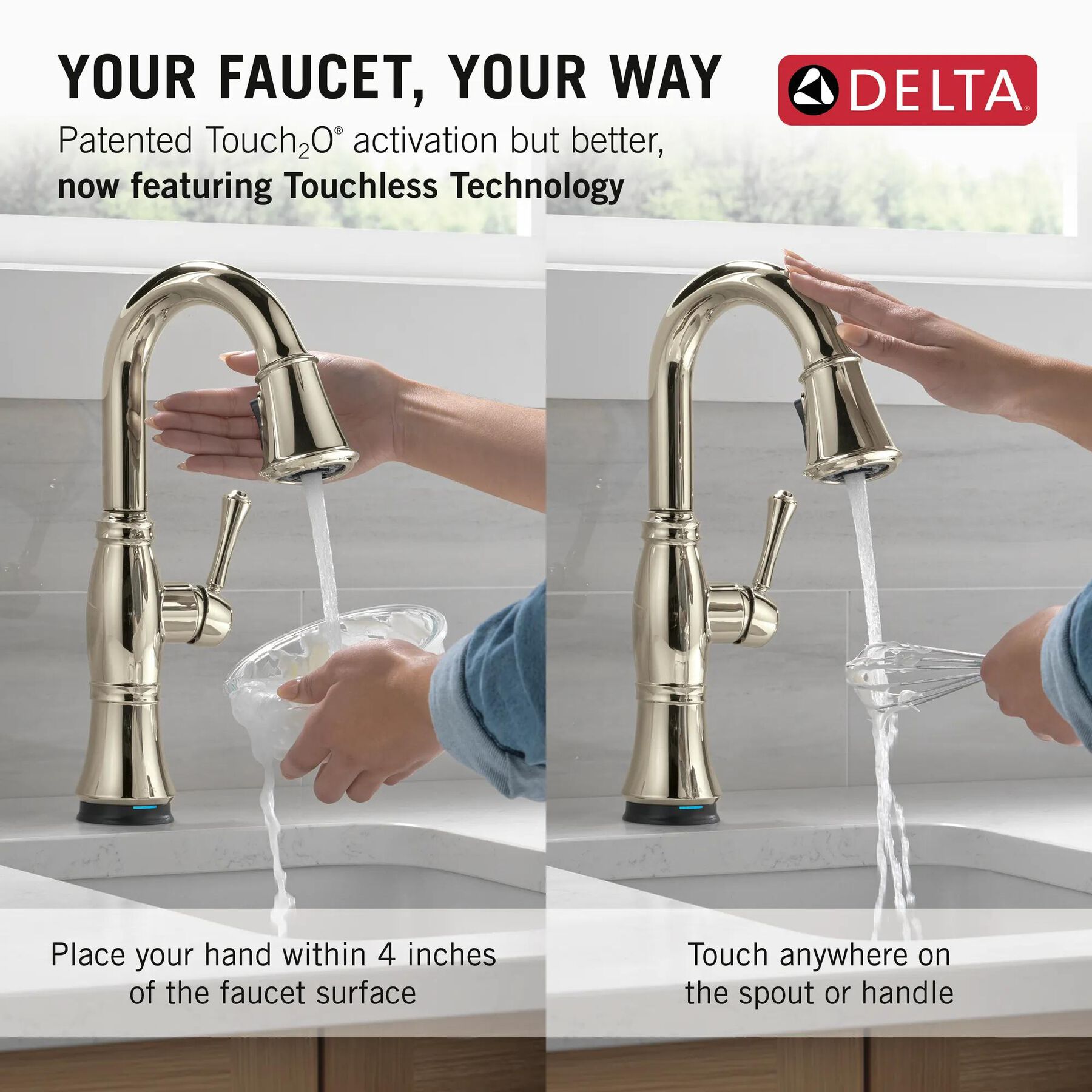 Touch2O&reg; Bar / Prep Faucet with Touchless Technology