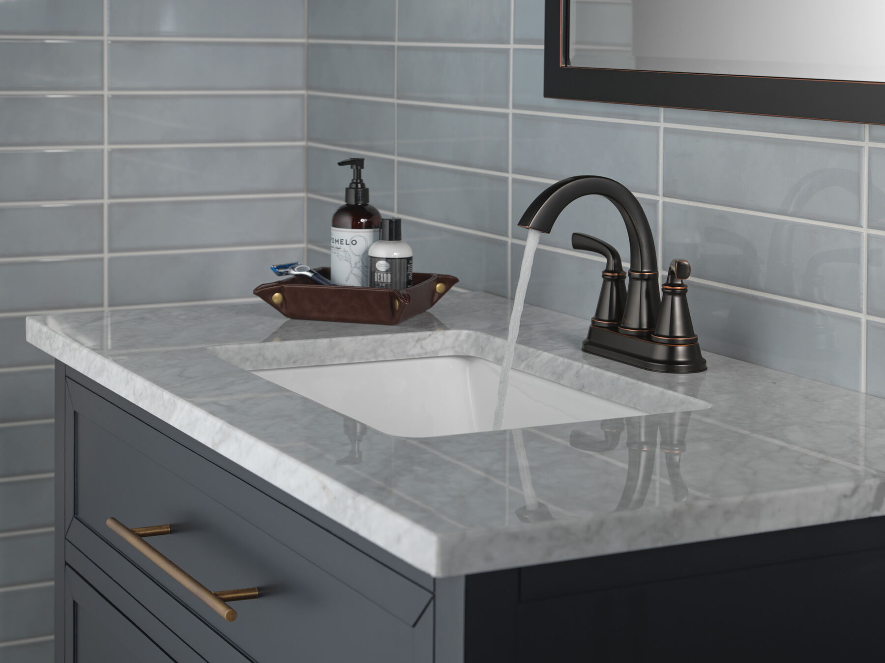 Two Handle Centerset Bath Faucet (Recertified)