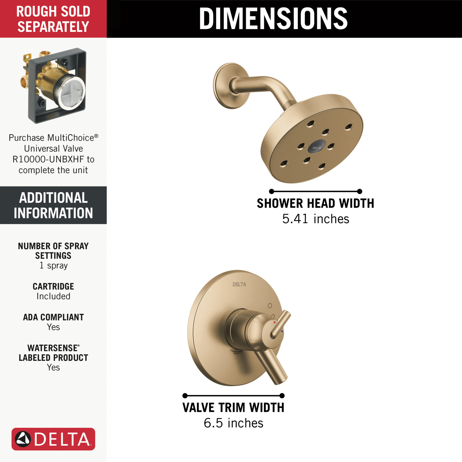 Monitor&reg; 17 Series H<sub>2</sub>Okinetic&reg; Shower Trim
