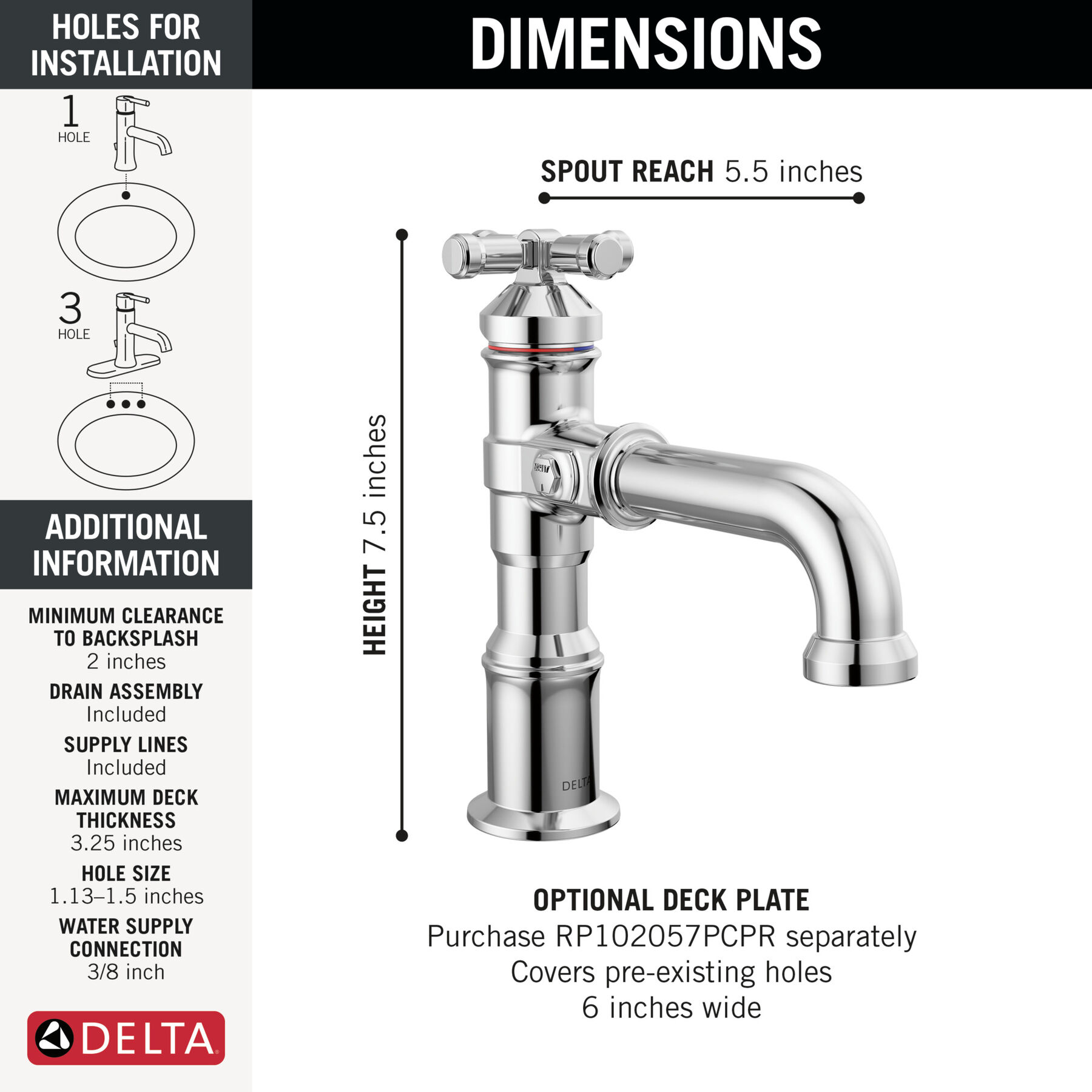 Single Handle Bathroom Faucet