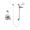 Universal Dual Shower Trim Diverter Hand Shower and Grab Bar
