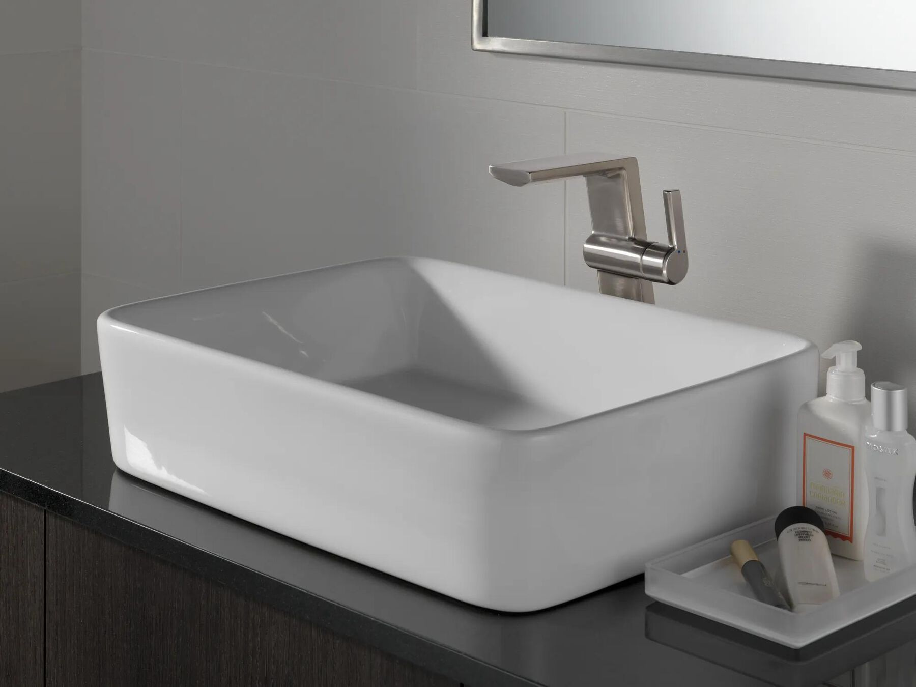 Single Handle Vessel Bathroom Faucet