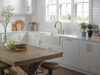 Two Handle Pull-Down Bridge Kitchen Faucet