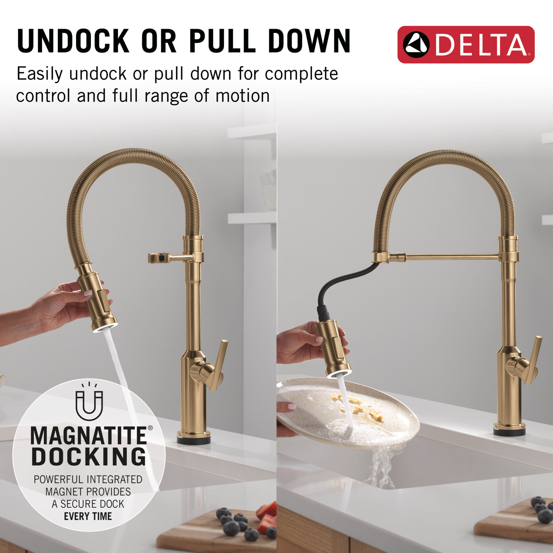 Touch2O&reg; Technology Kitchen Faucet with Touchless Technology