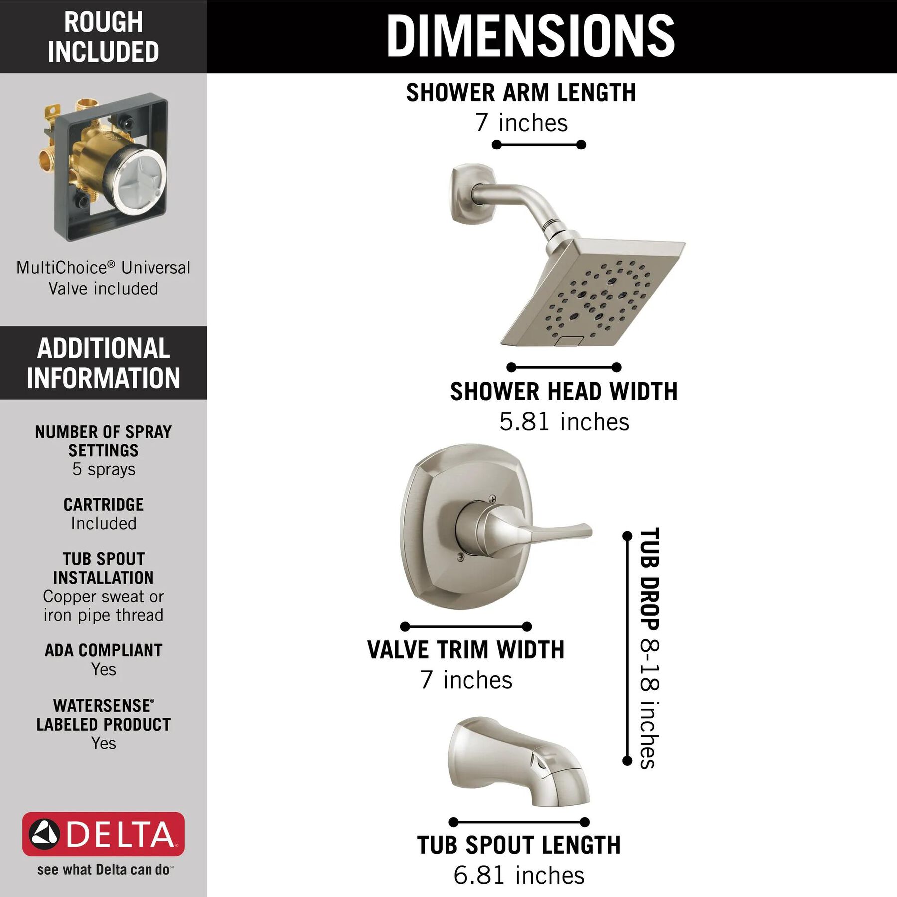 Monitor(R) 14 Series Tub and Shower