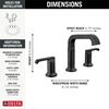Two Handle Widespread Bathroom Faucet