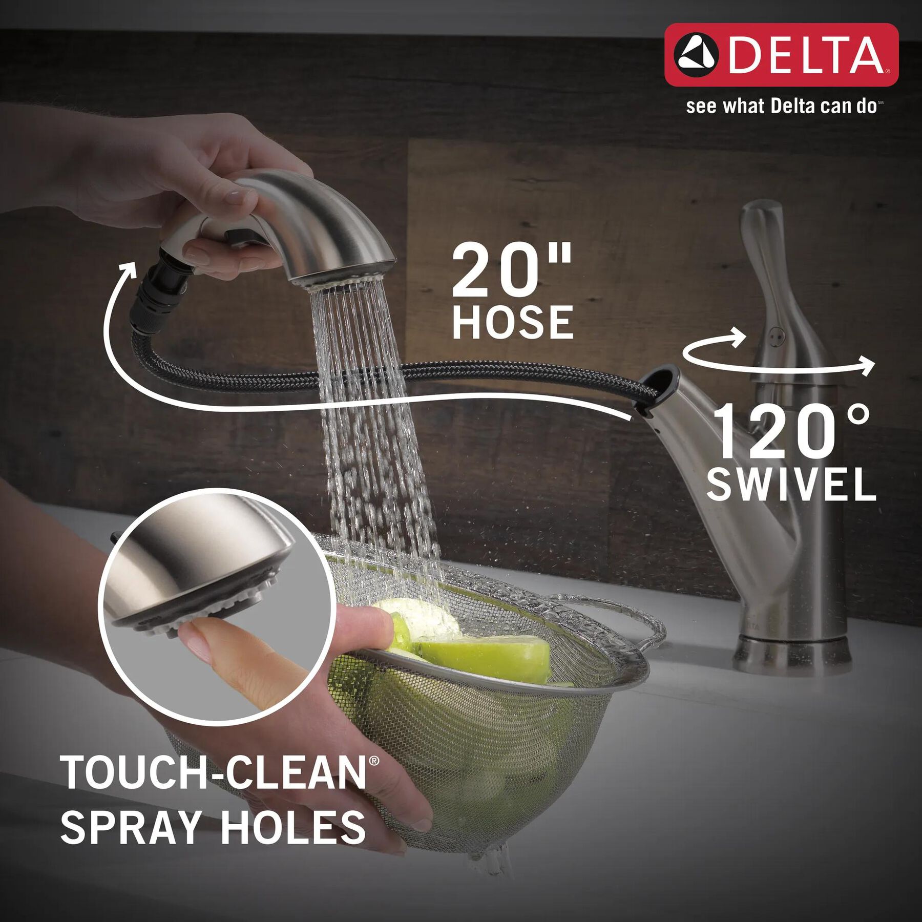 Single Handle Pull-Out Kitchen Faucet