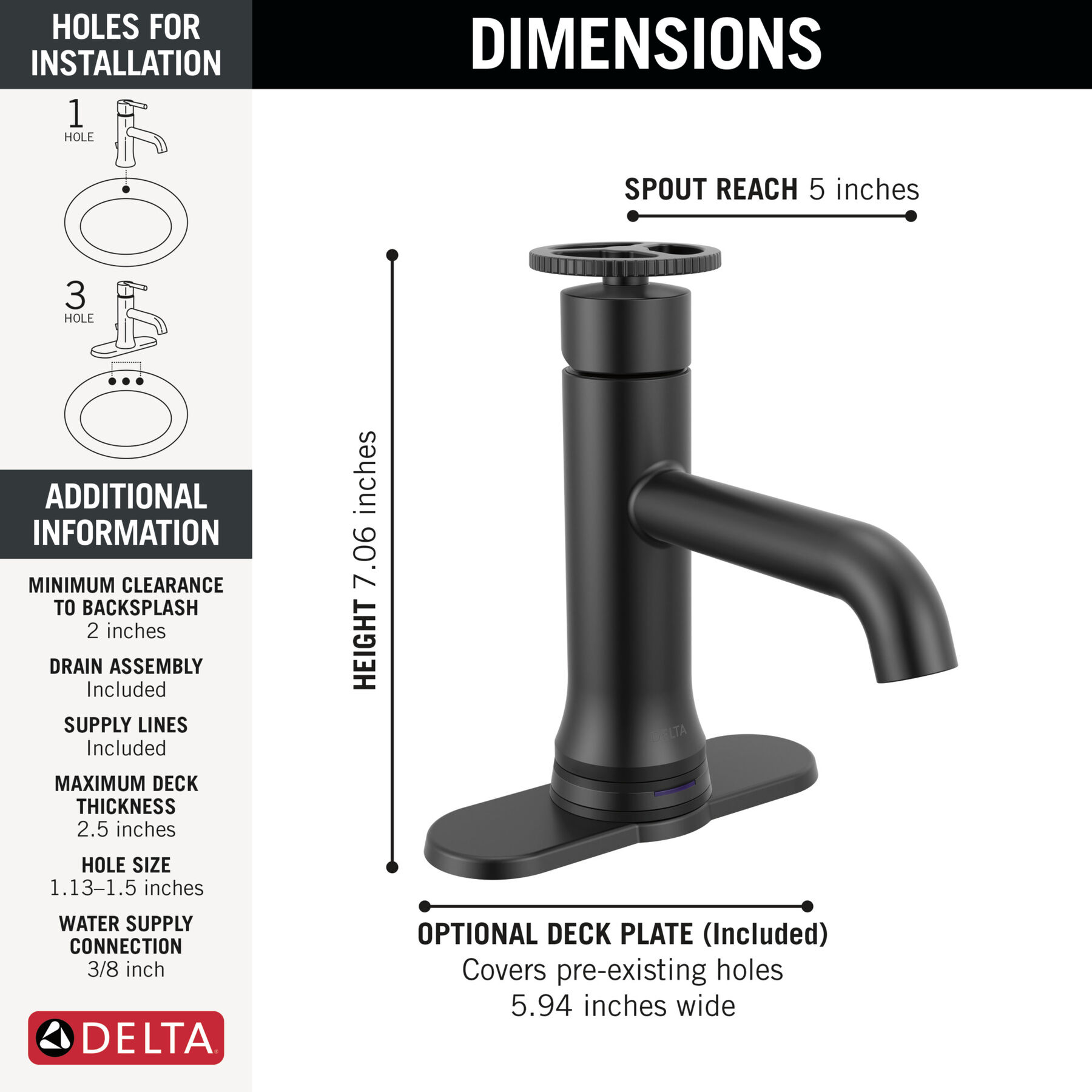 Touch2O Bathroom Faucet with Touchless Technology