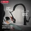 Single Handle Pull-Down Kitchen Faucet with Soap Dispenser