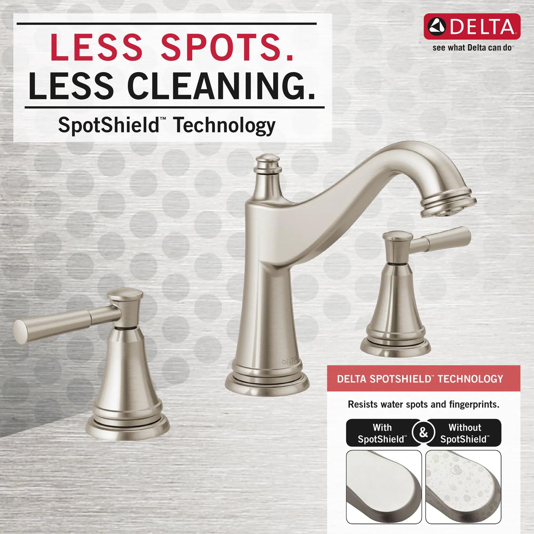 Two Handle Widespread Bathroom Faucet Display (Recertified)