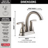 Two Handle Centerset Bathroom Faucet (Recertified)