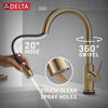 Touch2O with Touchless Technology Single Handle Pull-Down Kitchen Faucet with Soap Dispenser