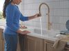 Single Handle Pull-Down Kitchen Faucet With Spring Spout