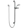 Single Function Hand Shower with Grab Bar and Elbow