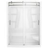 60x32 Alcove Shower Bundle with Door - Right Seat Center Drain Curve