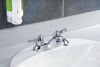 Two Handle Centerset Lavatory Faucet - Less Pop-Up