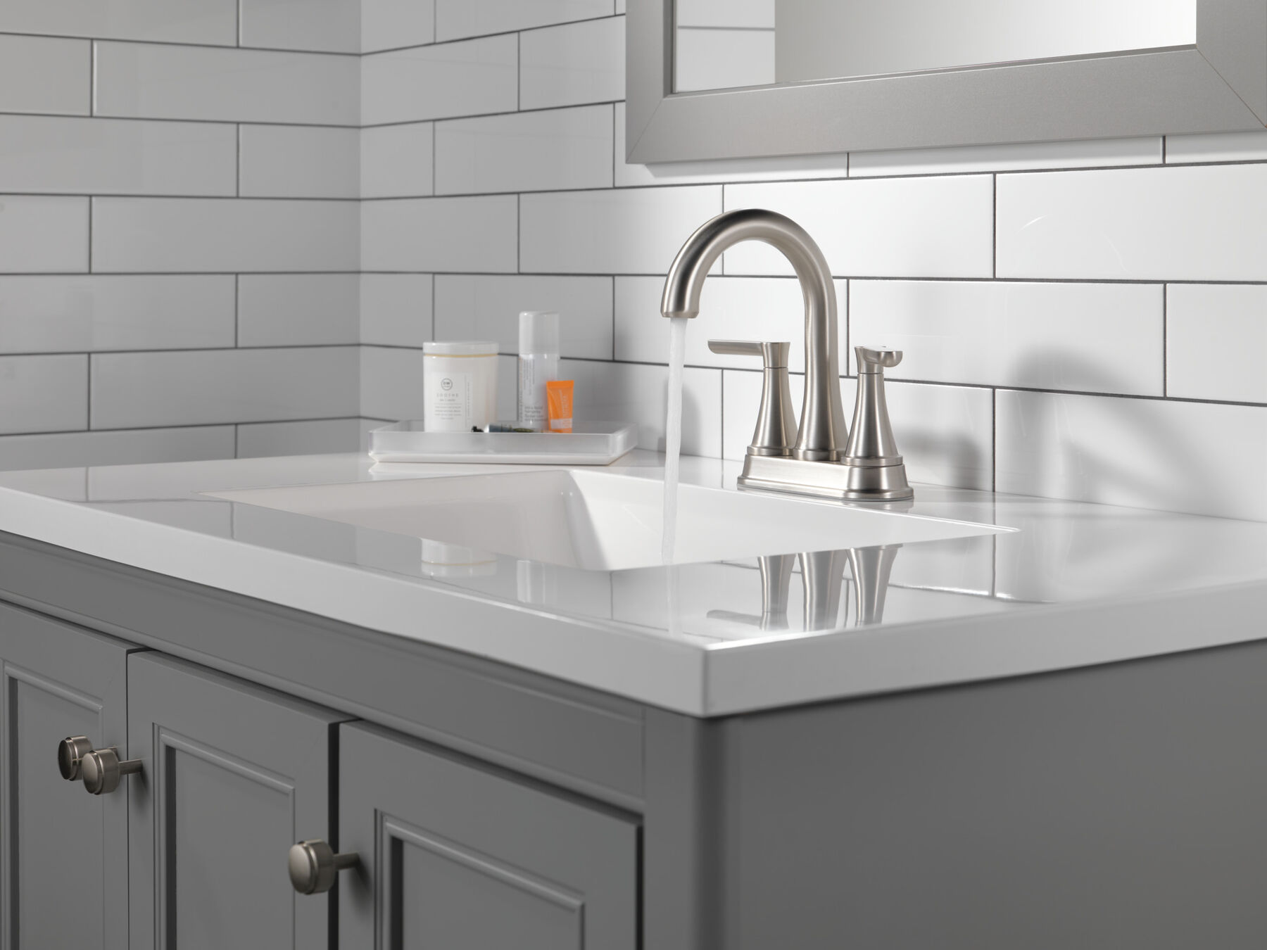 Two Handle Centerset Bathroom Faucet