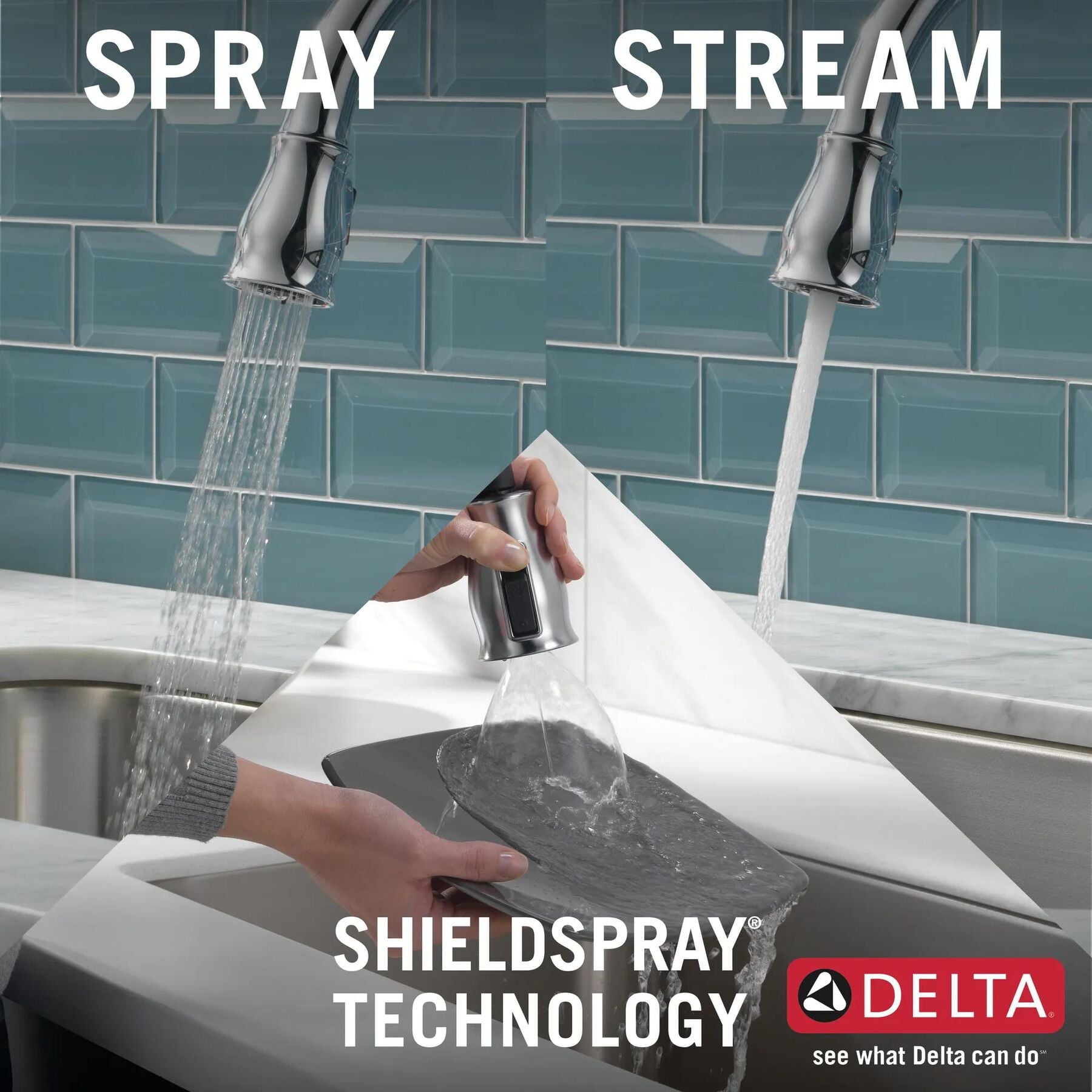 Single Handle Pull-Down Kitchen Faucet with Touch<sub>2</sub>O&reg; and ShieldSpray&reg; Technologies