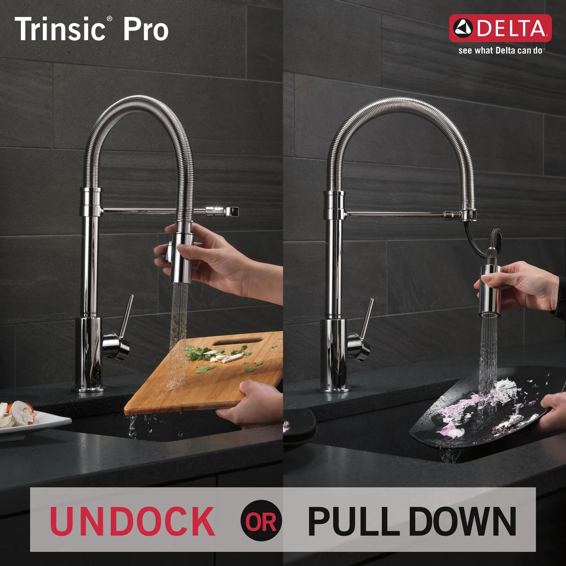 Single-Handle Pull-Down Spring Kitchen Faucet (Recertified)