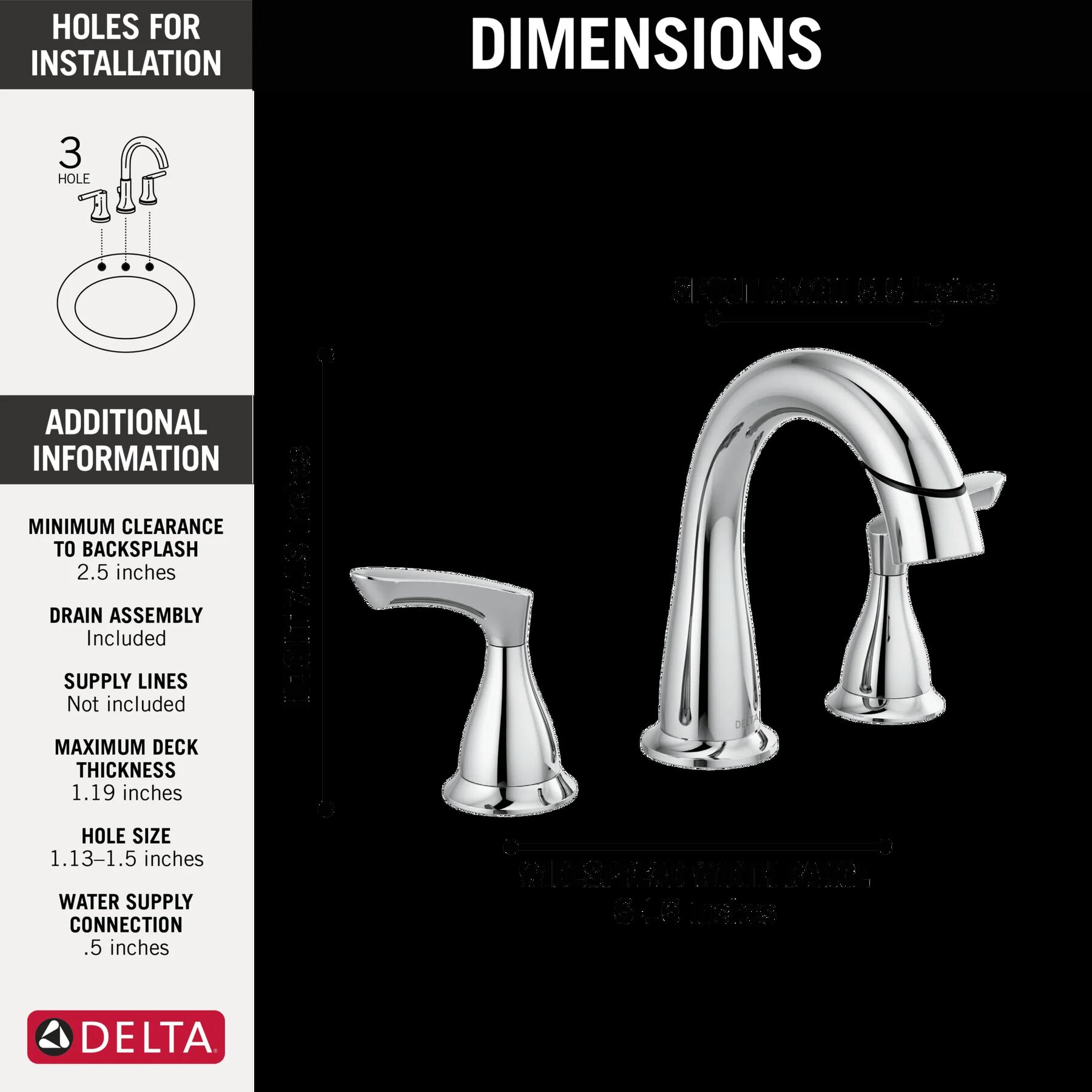 Widespread Bathroom Faucet (Recertified)
