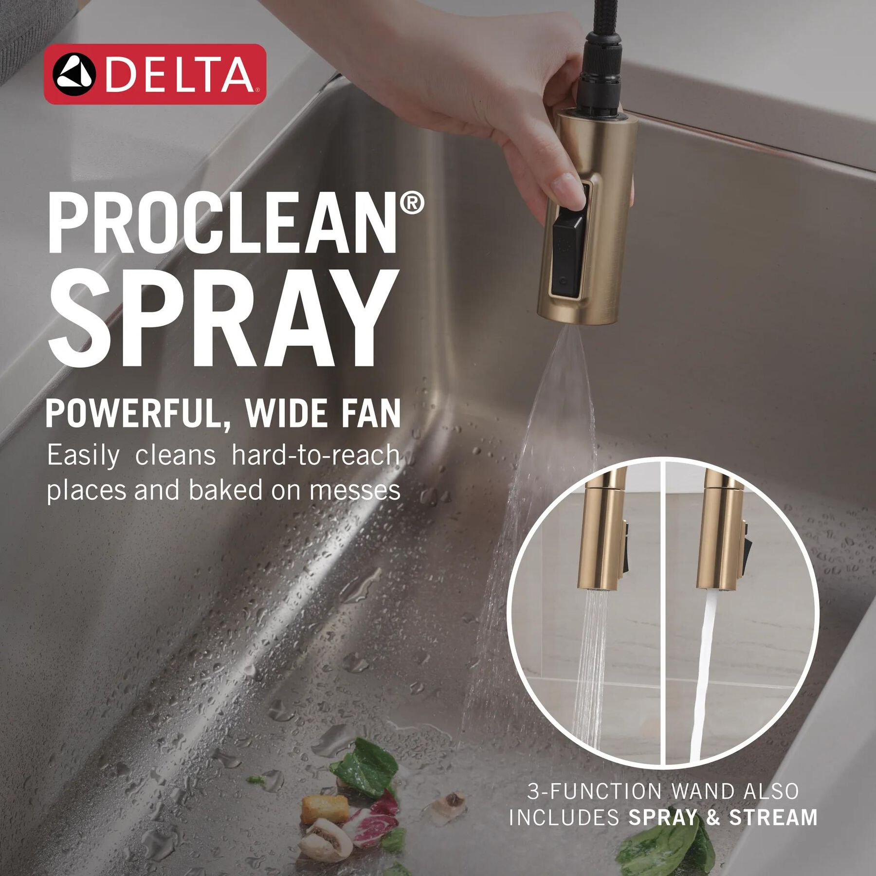 Touch2O&reg; with Touchless Technology Single Handle Pull-Down Kitchen Faucet