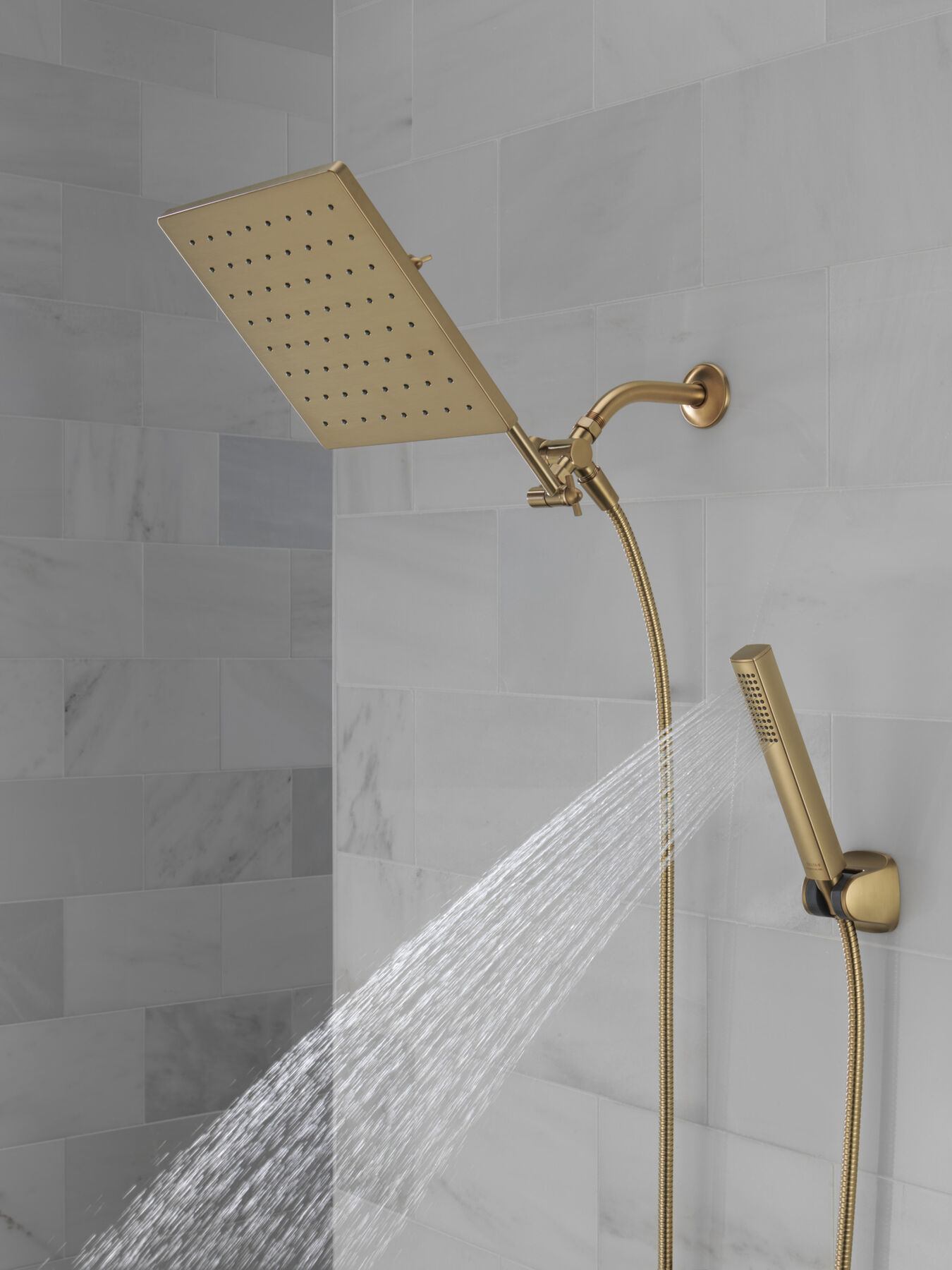 10 inch Raincan Shower Head & Hand Held Combo with Adjustable Extension Arm