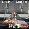 Single Handle Pull-Down Kitchen Faucet with Soap Dispenser and ShieldSpray Technology
