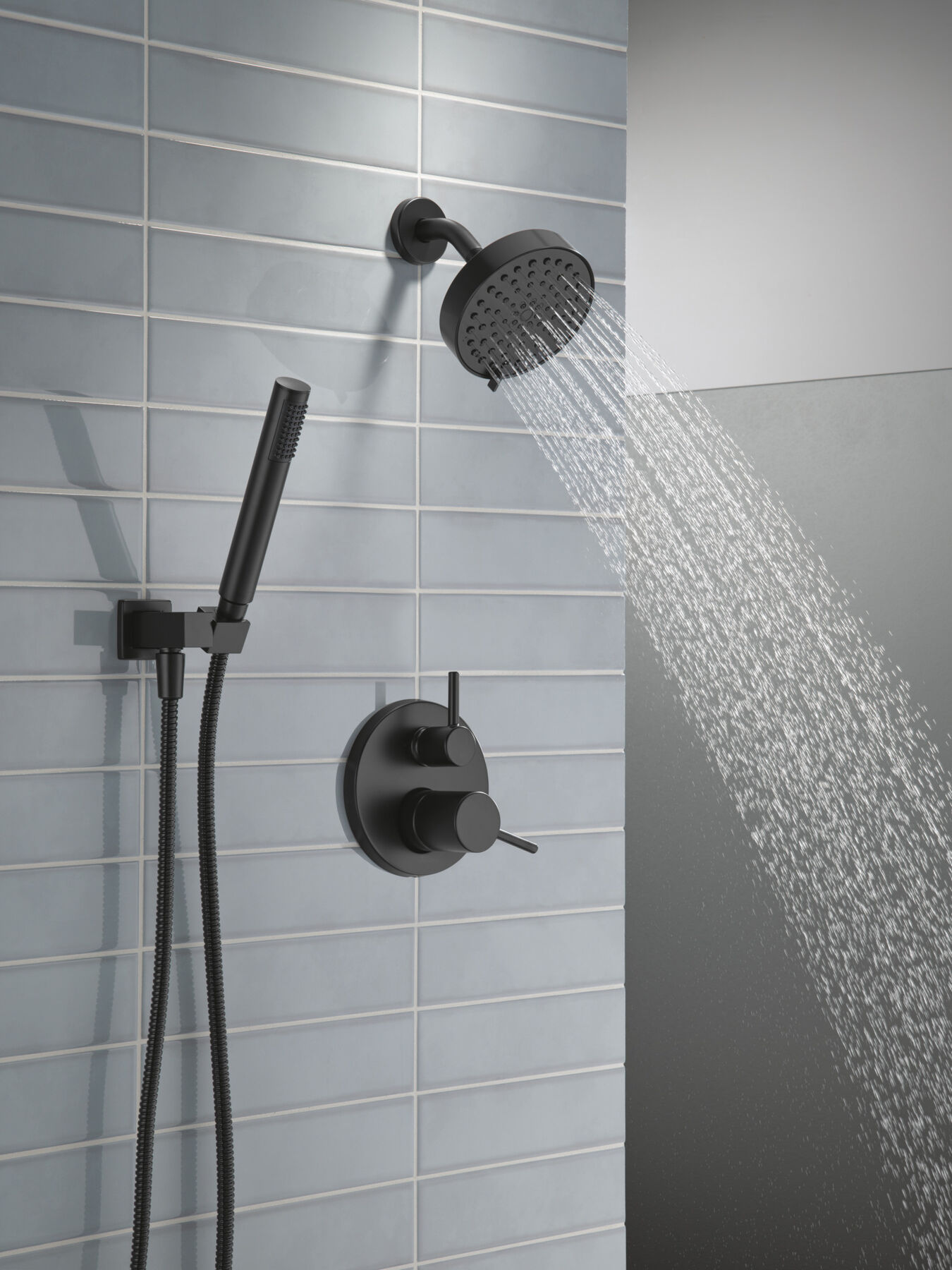 14S Shower Trim w Fixed Head & Hand Shower