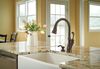 Single Handle Pull-Down Kitchen Faucet with Soap Dispenser