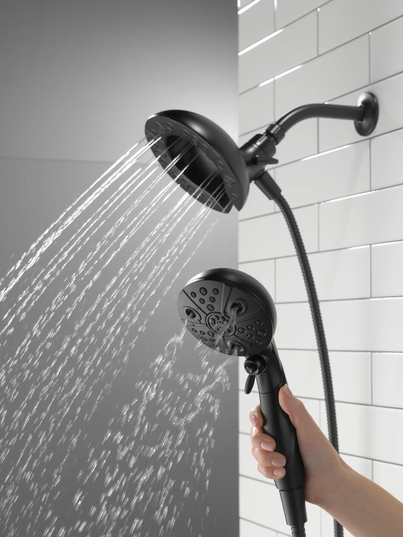 H2Okinetic&reg;&nbsp;In2ition&reg;&nbsp;5-Setting Two-in-One Shower
