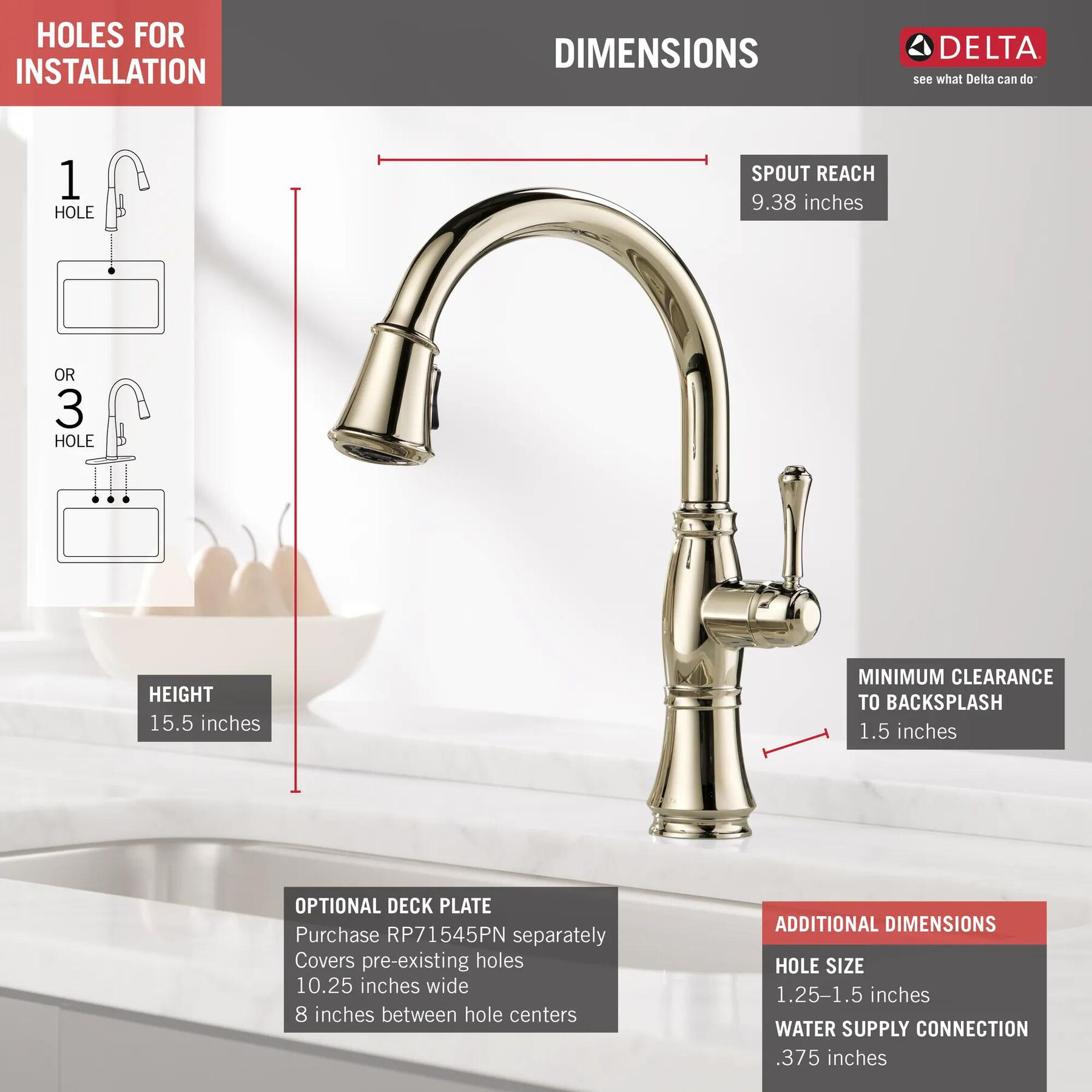 Single Handle Pull-Down Kitchen Faucet with ShieldSpray&reg; Technology