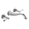 Two Handle Wall Mount Bathroom Faucet Trim