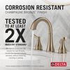 Widespread Lavatory Faucet with 14 Series Tub Shower Trim and Rough Bundle