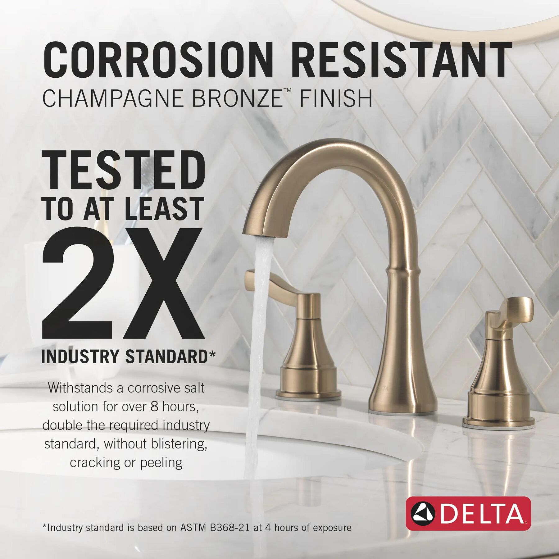 Widespread Lavatory Faucet with 14 Series Tub Shower Trim and Rough Bundle