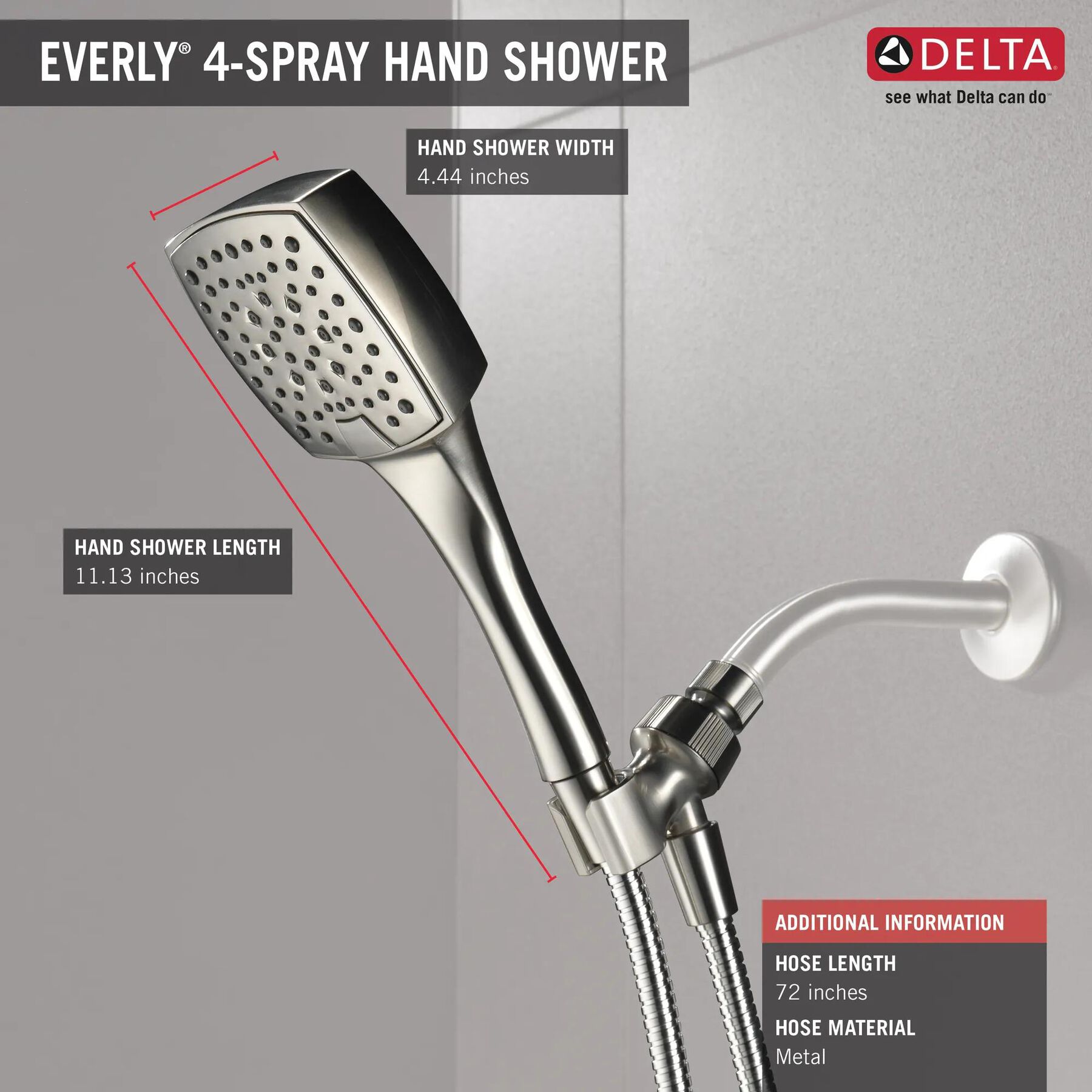 4-Setting Hand Shower