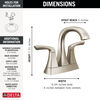 Two Handle Centerset Bathroom Faucet