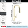 Touch2O&reg; with Touchless Technology Single Handle Pull-Down Kitchen Faucet