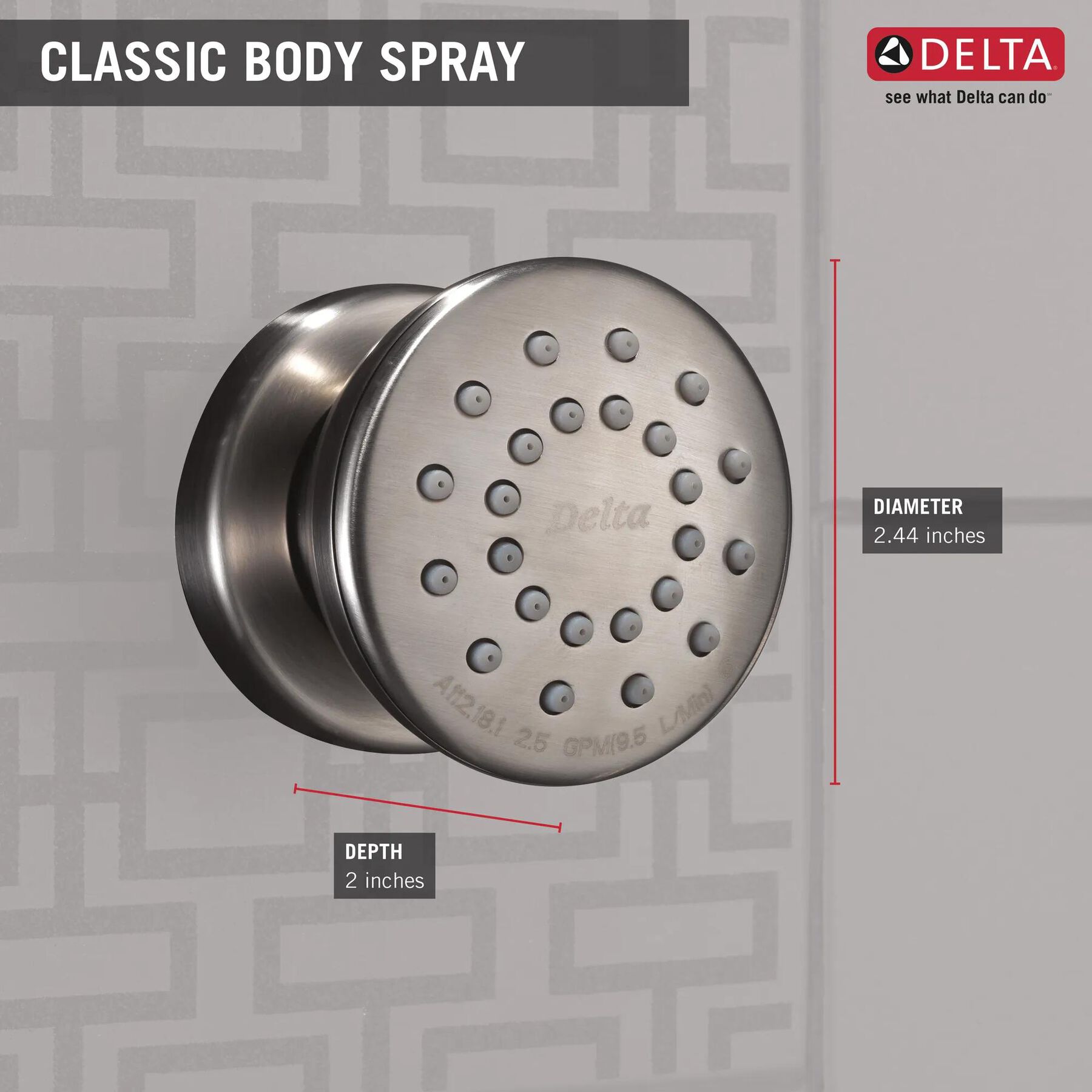 Body Spray Round Surface Mount (Recertified)