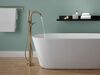 Single Handle Floor Mount Tub Filler Trim with Hand Shower